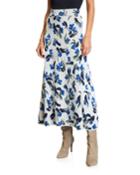 Katinka Floral-print Colorblock