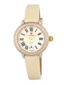 28mm Two-tone 18k Serein Watch W/ Diamonds, White
