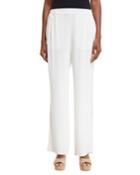 Silk Crepe Easy Contrast-trim Pants