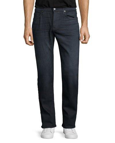 Brixton Oil Slick Straight-leg Denim Jeans, Dark Gray