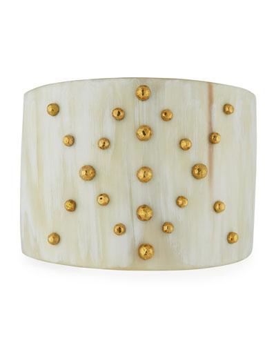 Namna Light Horn Studded Cuff Bracelet