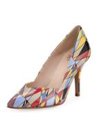 Geometric Slingback Pump,