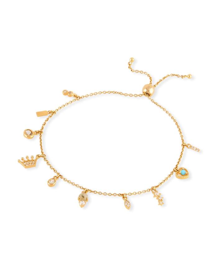 Multi-charm Cubic Zirconia Bracelet