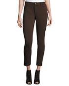 Denim-style Skinny Pants, Chocolate