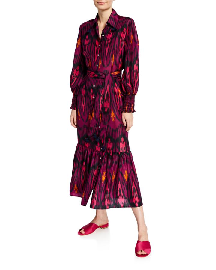 Indiana Ikat-print Silk