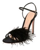 Feather-embellished