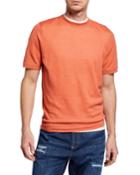 Men's Short-sleeve Linen-blend T-shirt