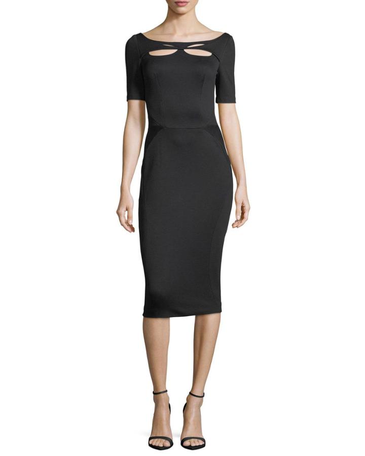 Bondage Jersey Short-sleeve Cutout-front