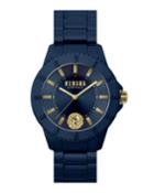 Men's Tokyo 42mm Silicone Watch, Blue