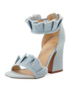 Haley Denim Ruffle