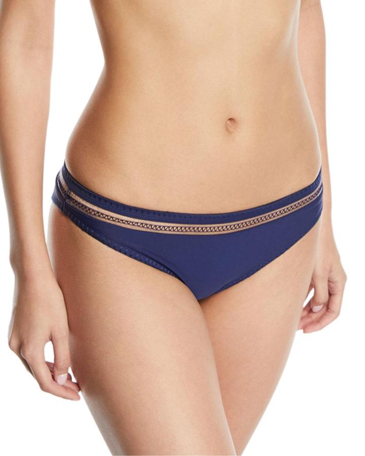 Veda Solid Swim Bikini Bottoms W/ Whipstitch Trim