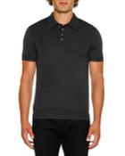 Men's Short-sleeve Knitted Polo