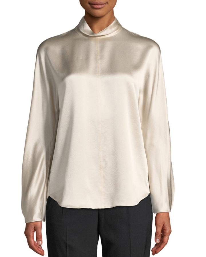 Mock-neck Long-sleeve