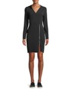 Fresia Hooded Jersey Dress With Adjustable Zipper