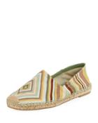 Printed Fabric Slip-on Espadrille