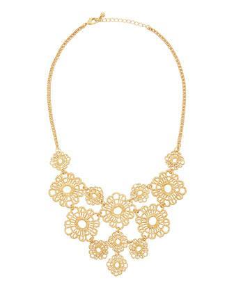 Jules Smith Gold Floral Lace