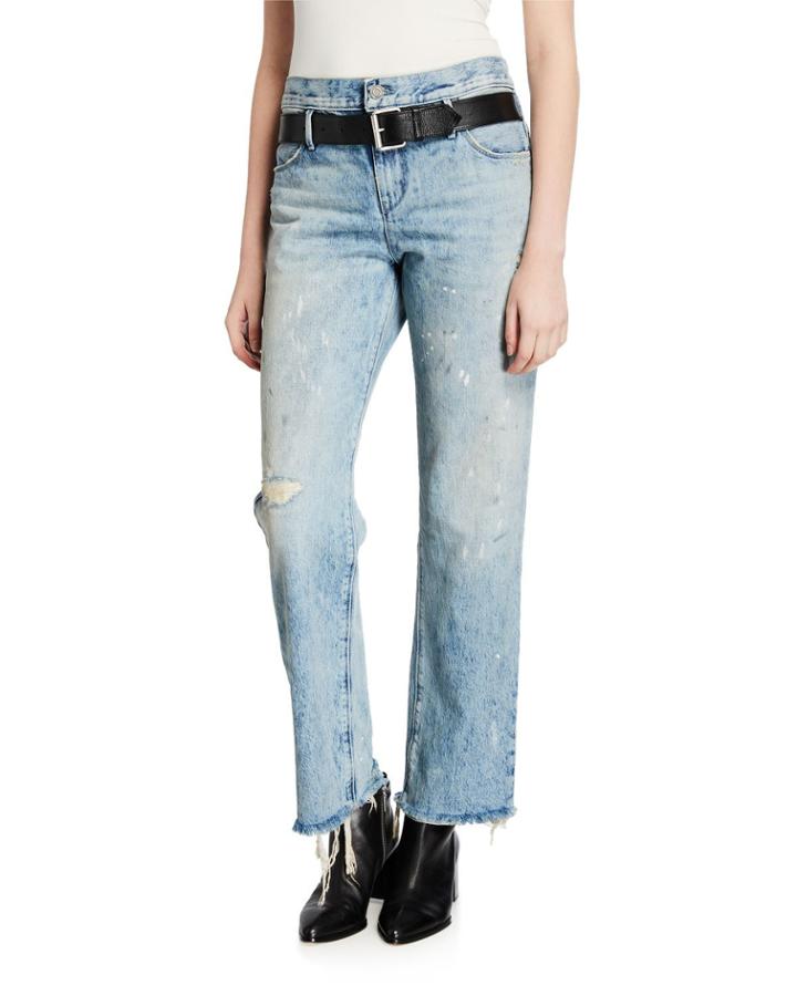 Dexter Belted Boyfriend Jeans