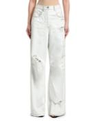 High-rise Oversize Ripped Tomboy Jeans
