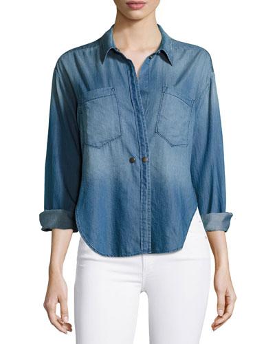 Hideaway Chambray Shirt, Legionnaire Blue