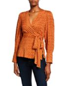 Clip Dot Wrap Top