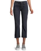 Mid-rise Cropped Flare-leg Jeans