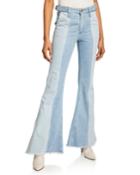 Iva Paneled Wide-leg Jeans