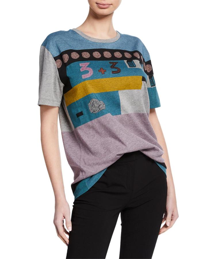 Colorblock Cotton T-shirt