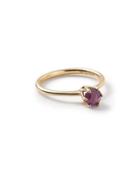 Rock Candy 18k Mini Composite Ruby Solitaire Ring,