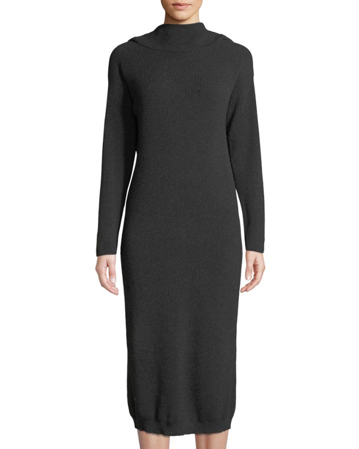 High-neck Open-back Cashmere