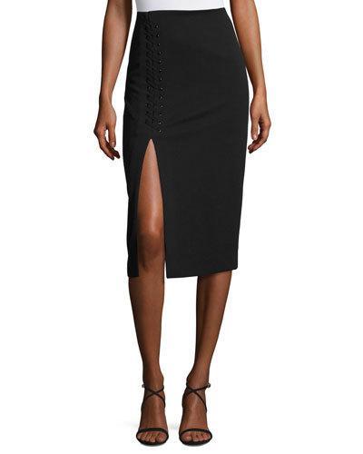 Lace-detail Slim Midi
