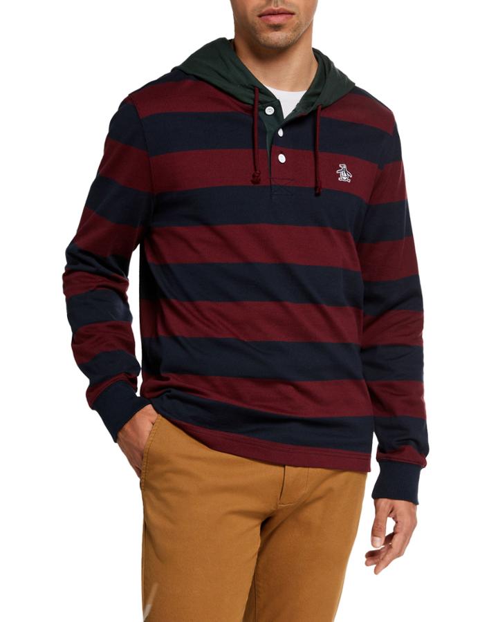 Men's Hooded Rugby T-shirt