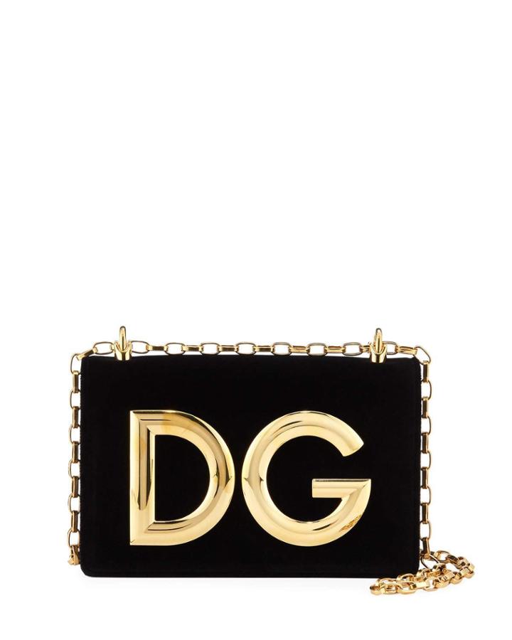 Dg Millennials Velvet Crossbody Bag