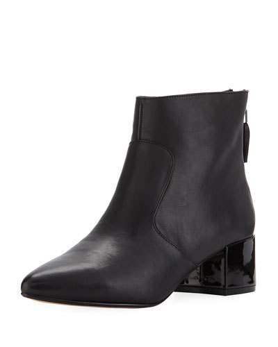 Maude Mix Media Zip Bootie