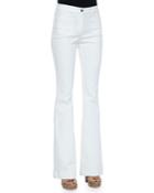 Bell-bottom Jeans, White