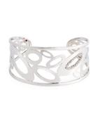 Chic & Shine 18k White Gold Cuff Bracelet W/ Diamonds
