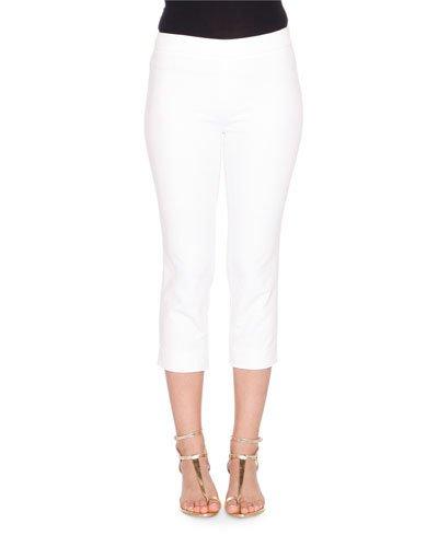 Mid-rise Cropped Pants, Bianco Ottico