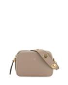 Leather Logo Strap Camera Bag