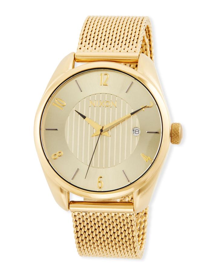 38mm Bullet Bracelet Watch, Golden
