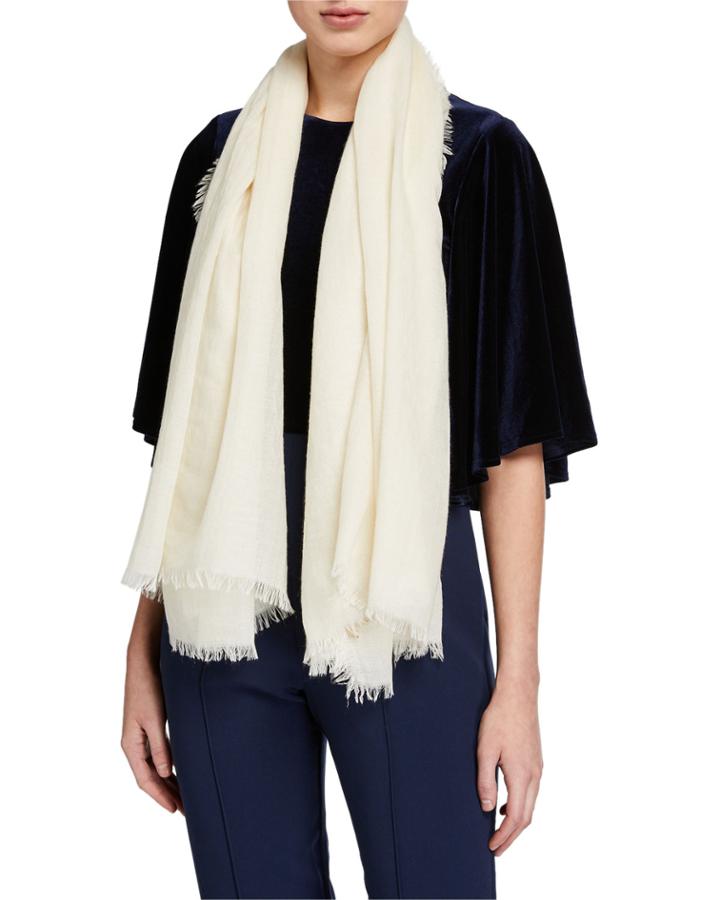 Cashmere-wool Pleated Fringe