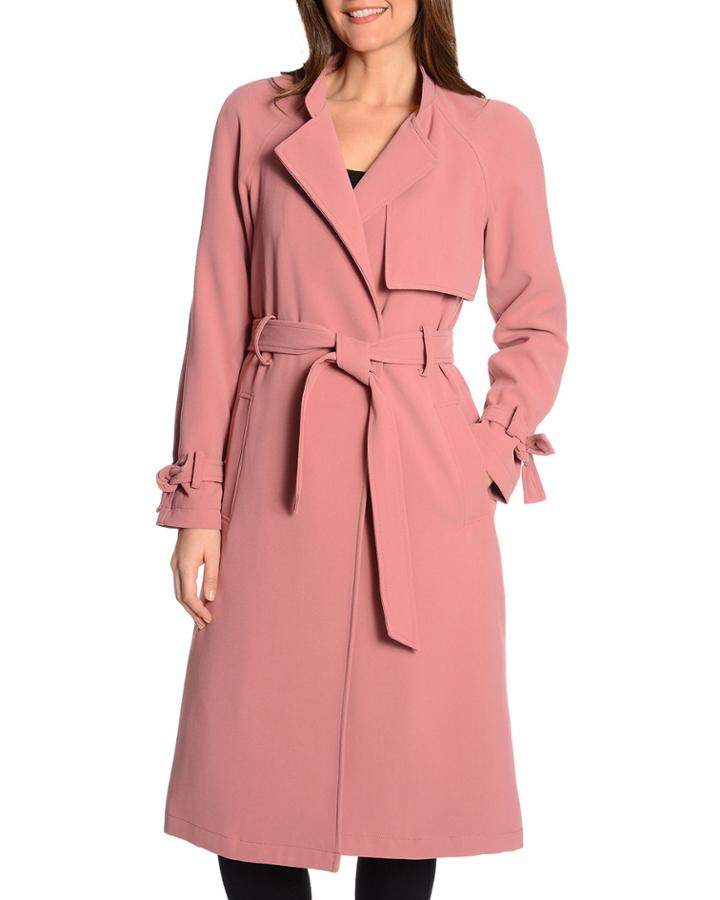 Crepe Trench Coat