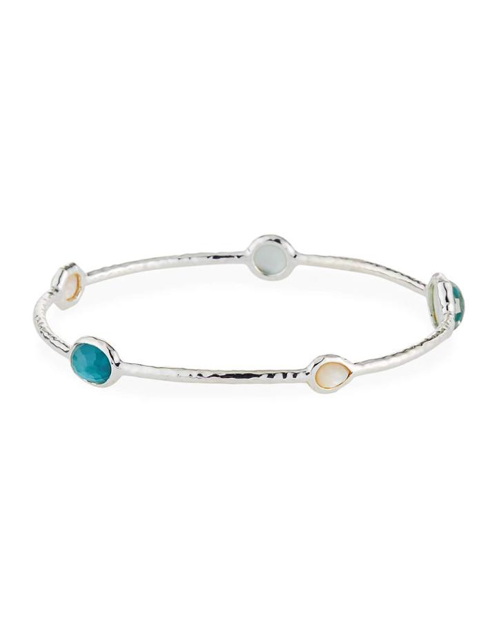 Wonderland 5-stone Bangle In Denim