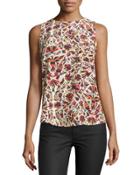 Sleeveless Printed Tank, Mexican Blanket