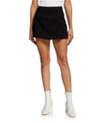 Woven Skort W/ Welt Pockets