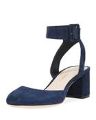 Cami Suede Ankle-wrap Pump