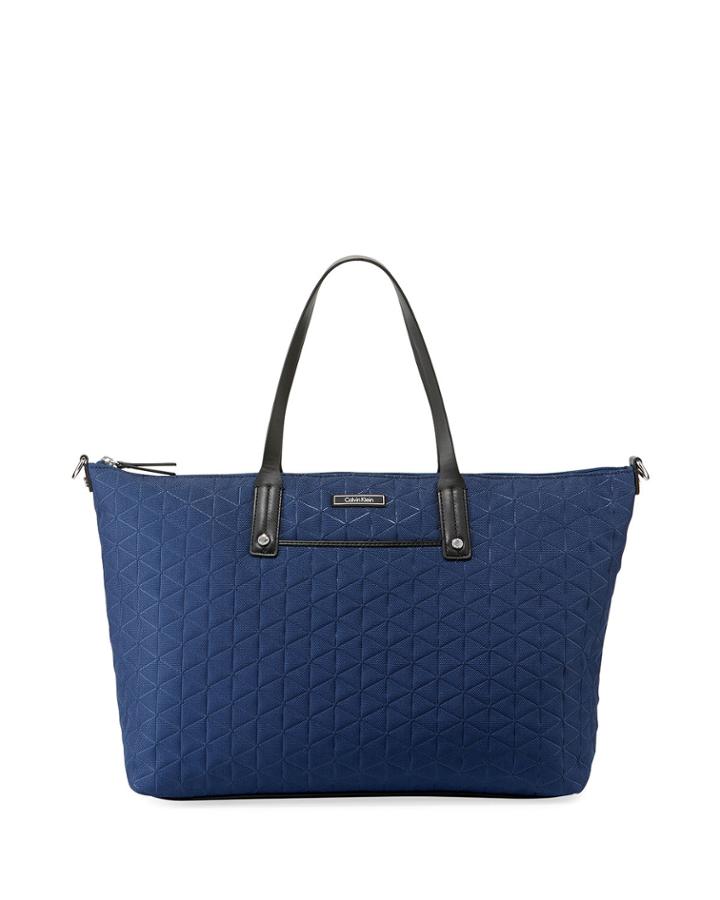 Nylon East-west Tote Bag