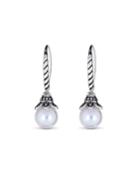 White Pearl Rope-hook Earrings