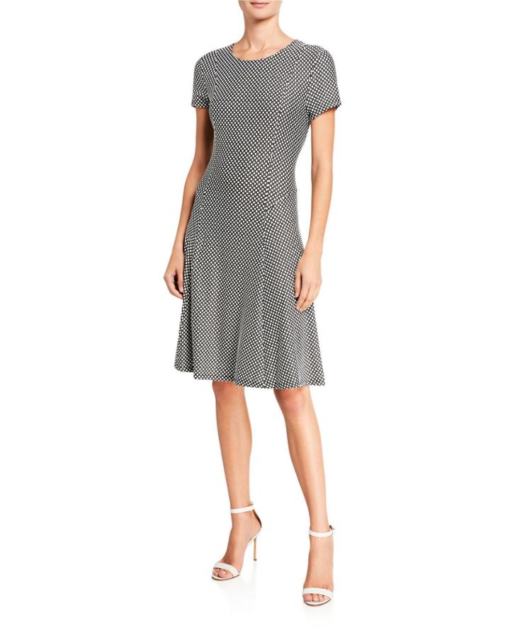 Menswear Fit-&-flare Dress