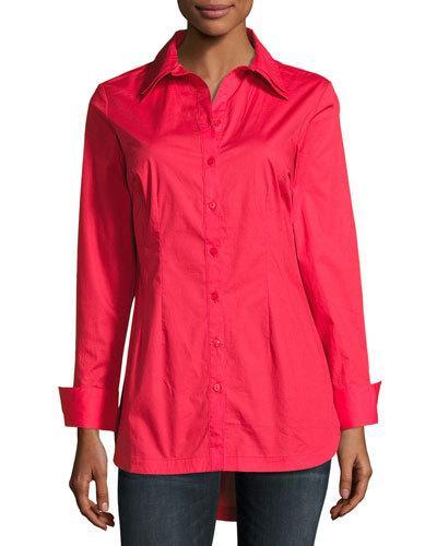 Double-collar Button-front Blouse