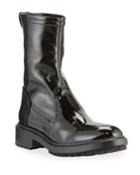 Leoda Weatherproof Patent Ankle Boots