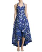 Harper Sweetheart Floral-print High Low Evening Ball Gown